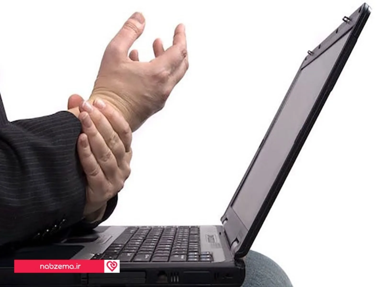 آسیب به دست کار طولانی با کامپیوتر