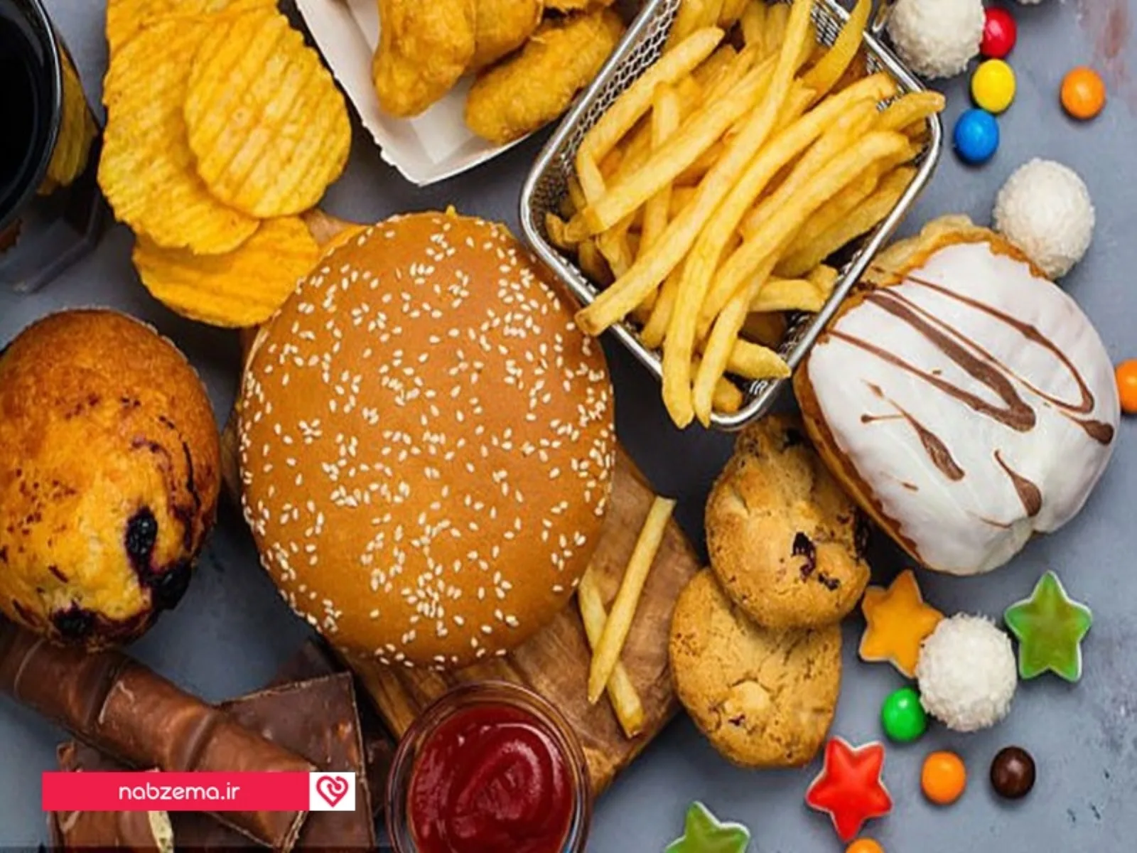 عکس مواد غذایی سرطان زا