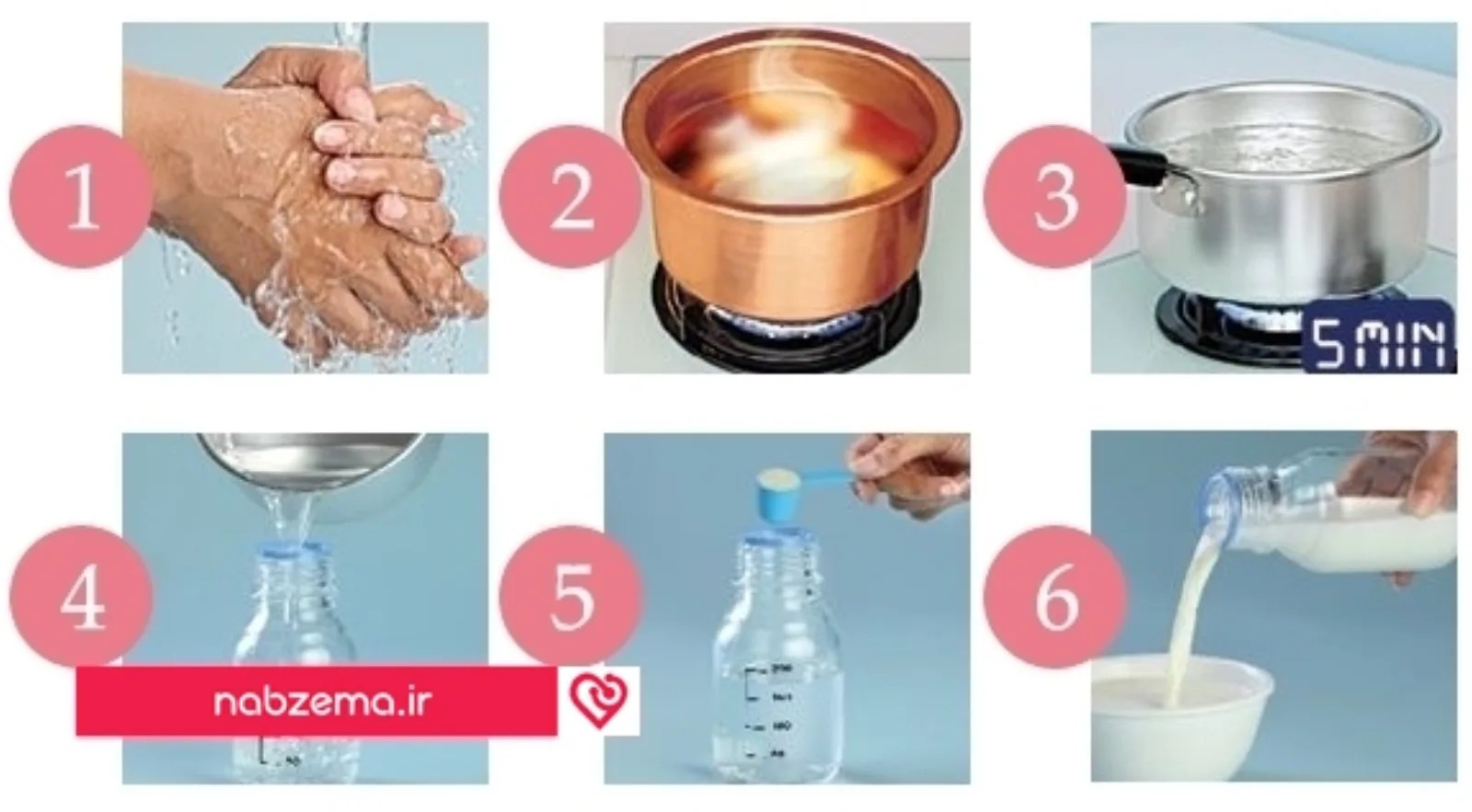 مایع ضدعفونی کننده شیشه شیر