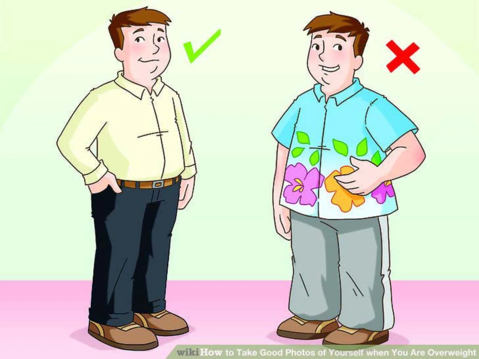 رنگ لباس برای افراد چاق