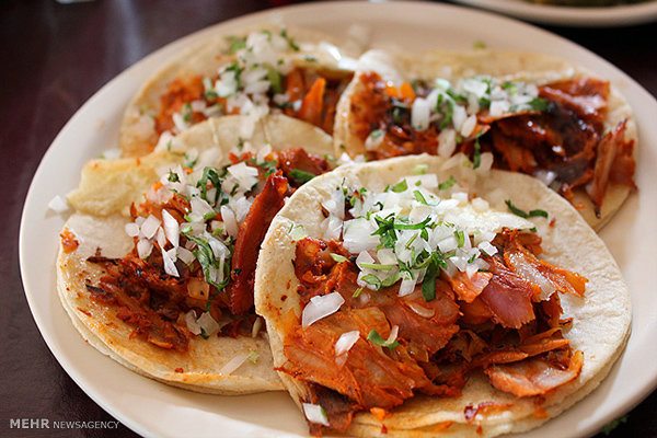 غذای تاکو مکزیکی