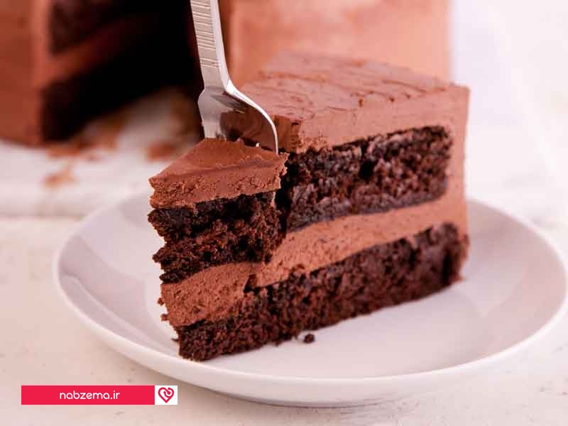 تصویر کیک ساده شکلاتی
